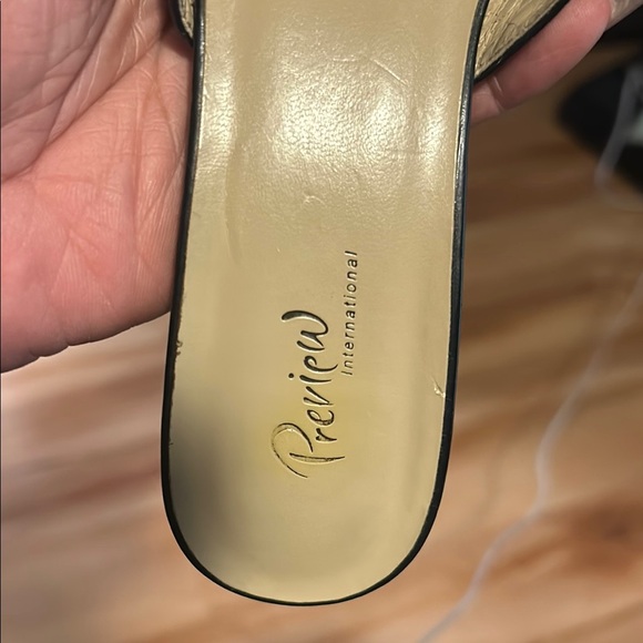 Preview International Black Strappy Heels - Picture 2 of 5